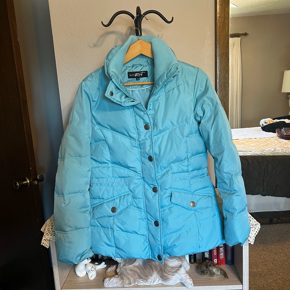 Beautiful Down-Filled Puffer Winter Jacket - S - image 1